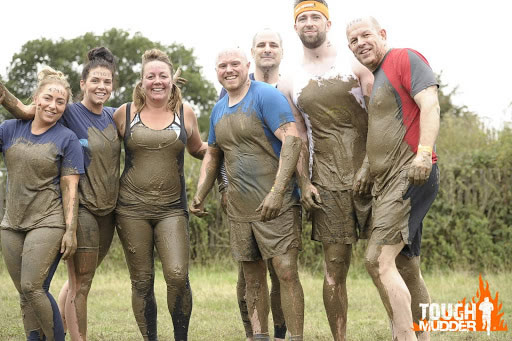 During the race after an obstacle called touch of mud.